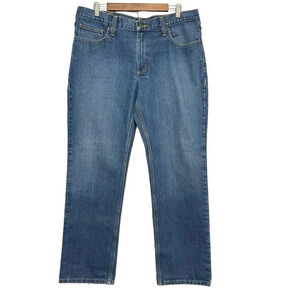 Carhartt Straight Leg Traditional Fit Jeans Size 36x30 101496 420 Blue Denim